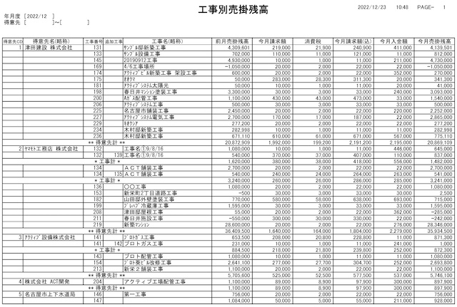 売掛管理