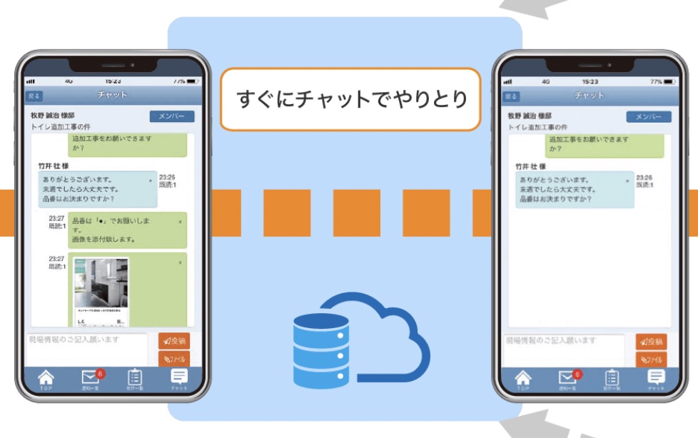 工事進捗の共有